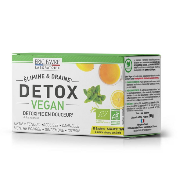 Eric Favre - Detox vegan tisane drainante (20 sachets)