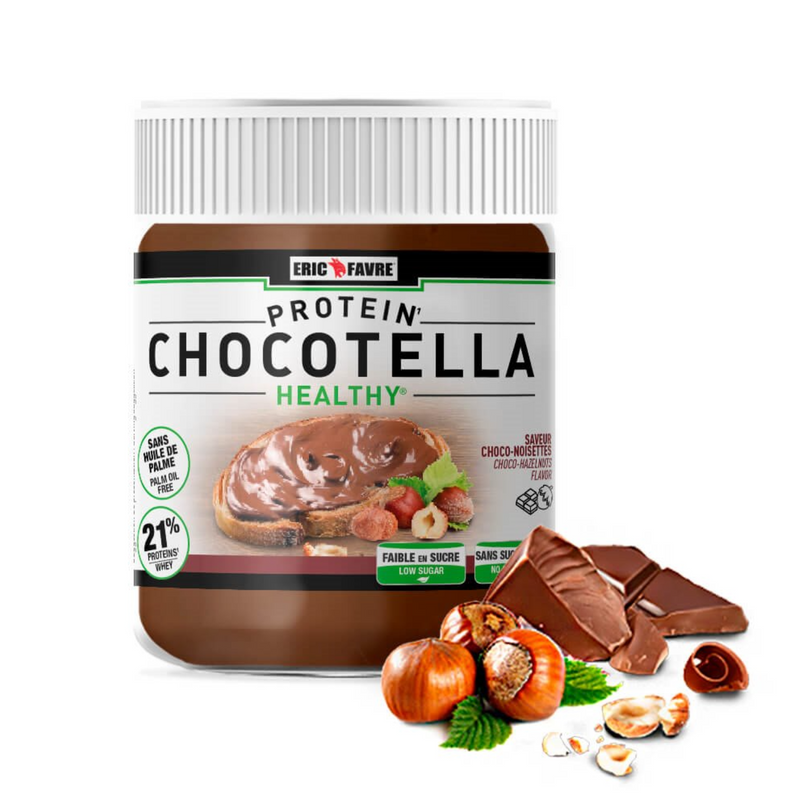 Eric Favre - Chocotella Healthy - Pâte à tartiner protéinée chocolat noisettes (250g)